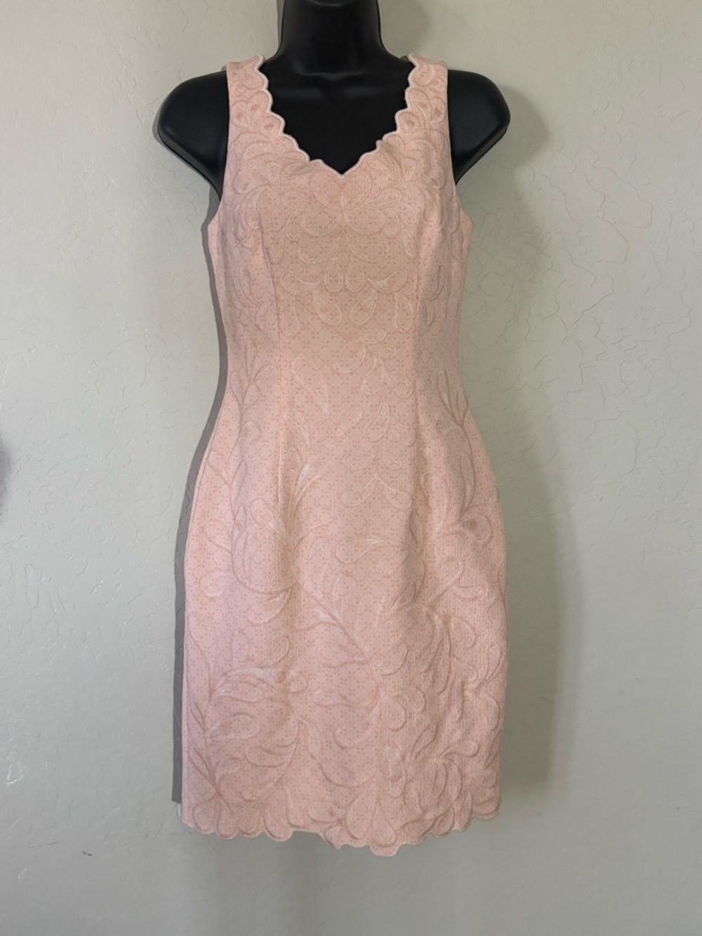 Antonio Melani Blush Pink Lace Dress Size 0